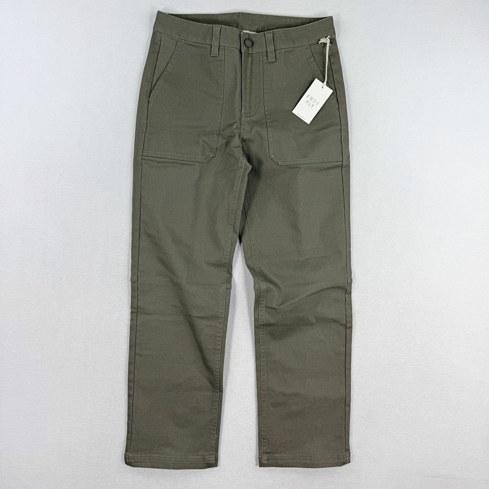 Free Fly Womens Folly Twill Utility Pant Size 4 Smokey Olive NEW